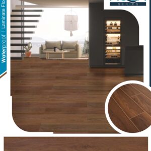 Casa Wooden Flooring Aqua Series 8MM Thickness – Water Proof – Model – AF03 – Deep Brown Colour – 10 pcs Box- 26sqft (Copy) (Copy)