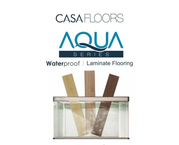 Casa Wooden Flooring Aqua Series 8MM Thickness – Water Proof – Model – AF05 – Deep Brown Colour – 10 pcs Box- 26sqft - Image 2