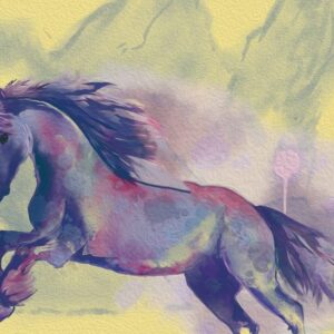 Single Horse 3D customized wallpaper , Wall Murals