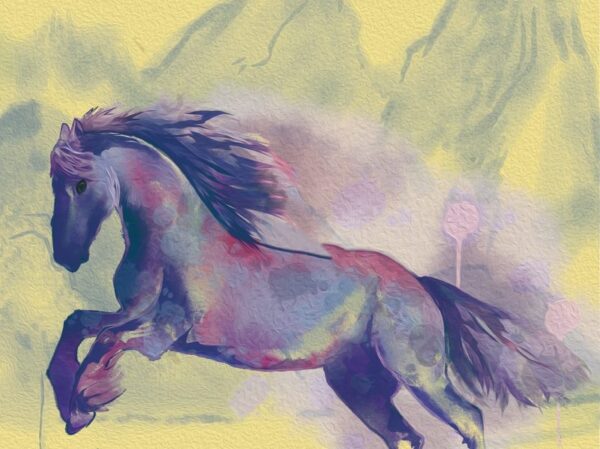Single Horse 3D customized wallpaper , Wall Murals