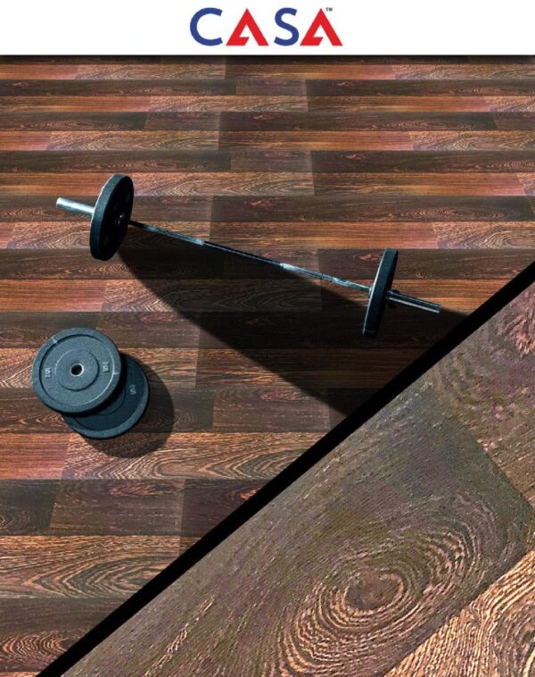 Casa Wooden Flooring Laminate Series 8.3MM Thickness  – Model – CF14 – Vintage Bark – 10 pcs Box- 26sqft - Image 4