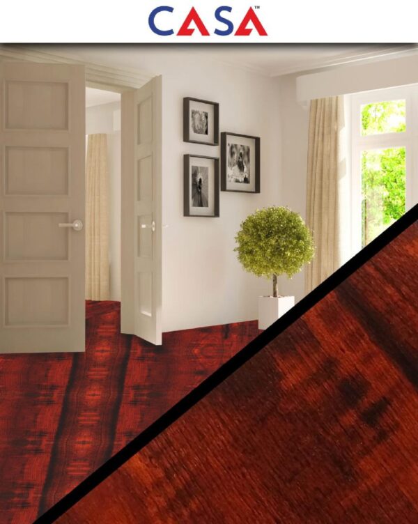 Casa Wooden Flooring Laminate Series 8.3MM Thickness  – Model – CF12 – Mahogany Mirage Colour – 10 pcs Box- 26sqft - Image 3