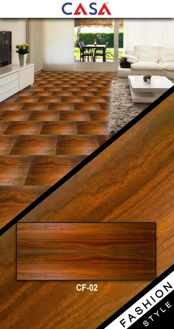 Casa Wooden Flooring Laminate Series 8.3MM Thickness  – Model – CF02 – Grain & Grace Colour – 10 pcs Box- 26sqft (Copy)