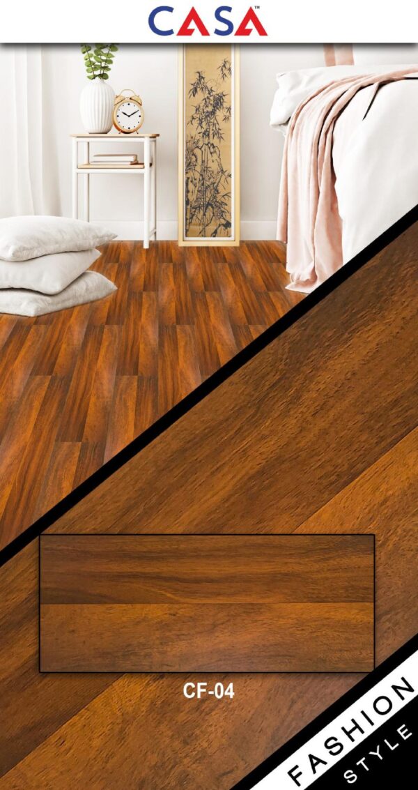 Casa Wooden Flooring Laminate Series 8.3MM Thickness  – Model – CF04 – Tranquil Grain Colour – 10 pcs Box- 26sqft