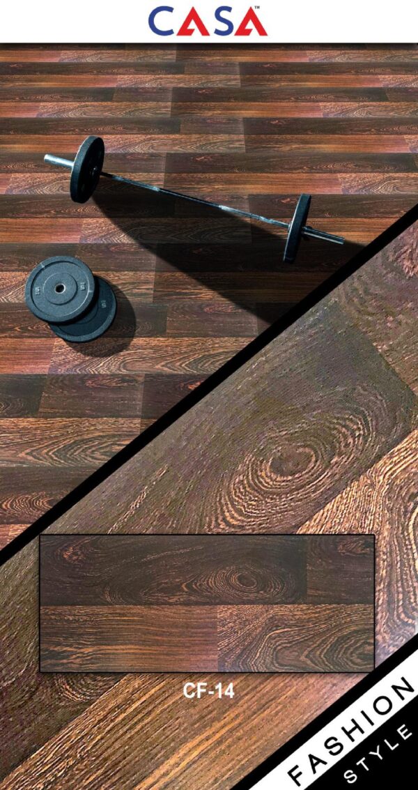 Casa Wooden Flooring Laminate Series 8.3MM Thickness  – Model – CF14 – Vintage Bark – 10 pcs Box- 26sqft