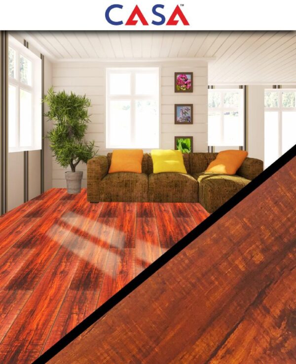 Casa Wooden Flooring Laminate Series 8.3MM Thickness  – Model – CF03 – - Terra Muse Colour – 10 pcs Box- 26sqft - Image 4