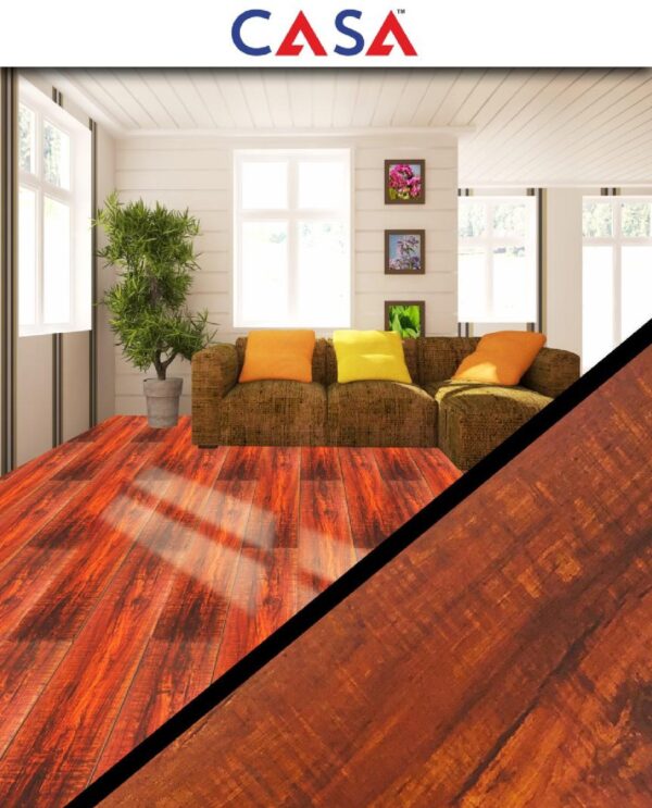 Casa Wooden Flooring Laminate Series 8.3MM Thickness  – Model – CF04 – Tranquil Grain Colour – 10 pcs Box- 26sqft - Image 4