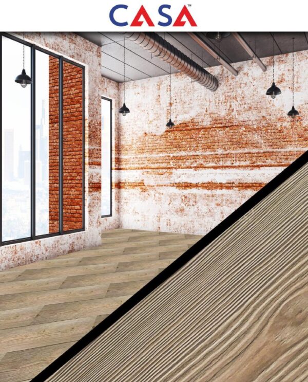 Casa Wooden Flooring Laminate Series 8.3MM Thickness  – Model – CF05 – Golden Grove Colour – 10 pcs Box- 26sqft - Image 4