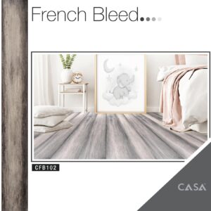 Casa Wooden Flooring ( French Bleed ) Series -8MM Thickness – Model – CFB102 Twilight Ash Colour-10 pcs Box- 26sqft