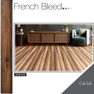 Casa Wooden Flooring ( French Bleed ) Series -8MM Thickness – Model – CFB103 - Espresso Ember Colour-10 pcs Box- 26sqft