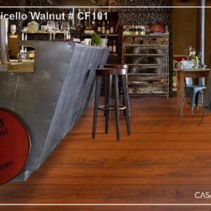 Casa Laminated Wooden Flooring Meraki Series -8MM Thickness - Model - CF101 Monticello Walnut Colour-10 pcs Box- 26sqft