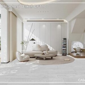 Casa Laminated Wooden Flooring Meraki Series -8MM Thickness - Model - CF110 Grey Bleached Oak-10 pcs Box- 26sqft