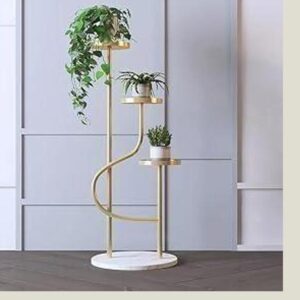 Tiered Metal Flower Pot Stand – 3 Tier Iron Plant Pot Holder for Living Room Balcony & Garden
