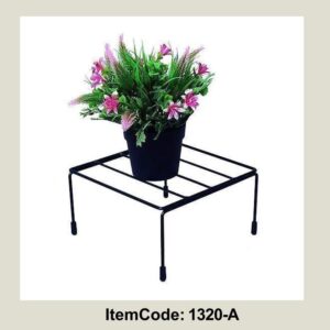 Base Planter Pot Stand For Indoor/Outdoor heavy gauge Plant Stand Flower gamla Balcony Living Room DIY Decore (Black, Square)