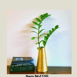 Metal Gold Flower Vase for Vintage Antique Home Decor | Decorative Vintage Table Gold Flower Vase for Home Decoration, Decorative Indoor Planter