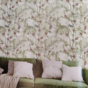 Whispers of Nature: Botanical Wall Art for Soulful Spaces Non Woven wallpaper 53cm x 950 cm Wall floral collection