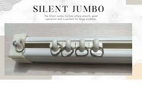 Jumbo Silent Track Curtain Channel ( Aluminum ) With Accessories For Doors And Windows Ideal for Home And Office Use With All Accessories And Fittings (Copy)